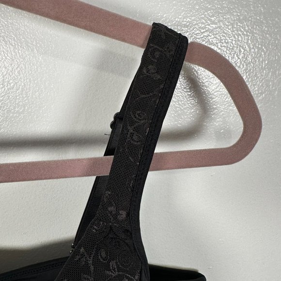 Bali 42DDD Bra Womens Black Underwire Floral Adjustable Straps Back Clasp - Picture 13 of 16